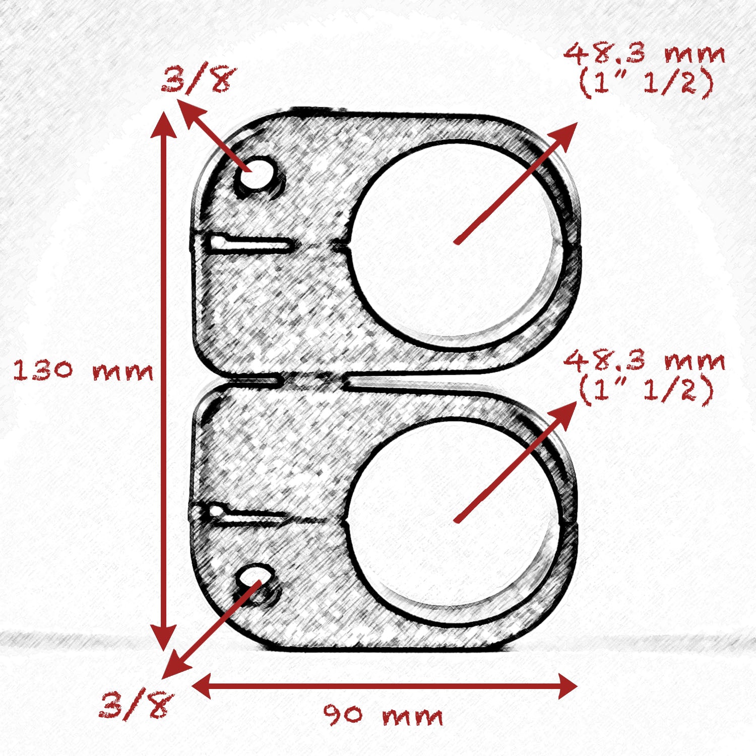 48.3mm SWIVEL CLAMP - Grip Support Store